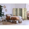 Artgeist Pertvara - Botanical Motif with Leaves and Vines in Sandy Colors.