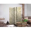Artgeist Pertvara - Botanical Motif with Leaves and Vines in Sandy Colors.