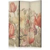 Artgeist Pertvara - Bouquet with Tulips - Colorful Flowers on a Light Background - Illustration