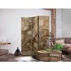 Artgeist Pertvara - Carved Floral Ornaments in Soft Sepia and Brown Tones