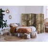 Artgeist Pertvara - Carved Floral Ornaments in Soft Sepia and Brown Tones