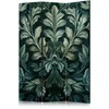 Artgeist Pertvara - Dark Žalias Victorian Leaves - Botanical Carved Composition