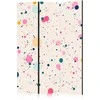 Artgeist Pertvara - Dots - Spots and Splashes Multicolored - Cheerful Pattern on a Light Rožinė Background