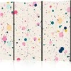 Artgeist Pertvara - Dots - Spots and Splashes Multicolored - Cheerful Pattern on a Light Rožinė Background