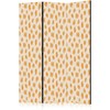 Artgeist Pertvara - Drawn Pattern in Spots and Dots in Shades of Oranžinis and Ecru