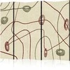Artgeist Pertvara - Labyrinth with Beads - Minimalist Abstraction on a Worn Background