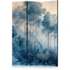 Artgeist Pertvara - Landscape With Trees in Illustration Style. Fairy Mėlyna Forest