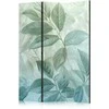 Artgeist Pertvara - Large Leaves in Žalias-Mint Shades - Botanical Motif