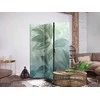 Artgeist Pertvara - Large Leaves in Žalias-Mint Shades - Botanical Motif