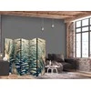 Artgeist Pertvara - Life in The Ocean - Underwater World of Fish And Vegetation in rusvai gelsvas And Navy Colors in Retro Style