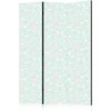 Artgeist Pertvara - Minimalist Fish - Fish of Pilkas Dots on a Crystal Clear Water Surface in Mint Žalias Colors