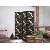 Artgeist Pertvara - Oriental impressions - decorative pattern with a motif of flying cranes on a dark background