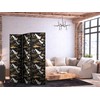 Artgeist Pertvara - Oriental impressions - decorative pattern with a motif of flying cranes on a dark background