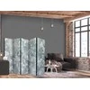 Artgeist Pertvara - Ornaments in Rubbed Faded Turquoise - Delicate Floral Pattern