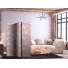 Artgeist Pertvara - Pastel birds - a delicate pattern of baltas and pilkas herons on a light pink background
