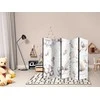 Artgeist Pertvara - Plush Bears with Balloons - Flying Light-Brown Bears Among Balloons - Clouds - and Rainbows in Subdued - Pastel Hues
