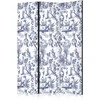 Artgeist Pertvara - Rome and Botany - Mėlyna Pattern with a Greek and Plant Motif