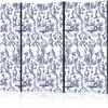 Artgeist Pertvara - Rome and Botany - Mėlyna Pattern with a Greek and Plant Motif