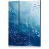 Artgeist Pertvara - Schools of Fish - Luminous Clusters of Fish in Mėlyna Hues Amidst the Sea Depths