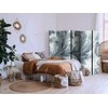 Artgeist Pertvara - Stone Baroque Ornaments in Light Shades of Gray and Mėlyna