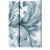 Artgeist Pertvara - Stone Baroque Ornaments in Light Shades of Gray and Mėlyna