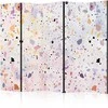Artgeist Pertvara - Terrazzo in Confetti Style - Violet-Rožinė - Colorful Pattern