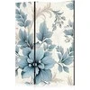Artgeist Pertvara - Turquoise Flowers in Retro Vibe; Floral Ornaments