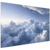 Artgeist Plakatas - Aerial Landscapes: Sunbeams Illuminating Puffy Cloud Formations