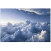 Artgeist Plakatas - Aerial Landscapes: Sunbeams Illuminating Puffy Cloud Formations