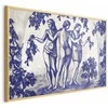 Artgeist Plakatas - Ancient Vineyard - three women in a portal painted in mėlynas ink