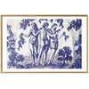Artgeist Plakatas - Ancient Vineyard - three women in a portal painted in mėlynas ink