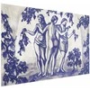 Artgeist Plakatas - Ancient Vineyard - three women in a portal painted in mėlynas ink