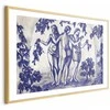 Artgeist Plakatas - Ancient Vineyard - three women in a portal painted in mėlynas ink