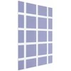 Artgeist Plakatas - Baltas Lines - a grid with large gaps on a mėlynas background