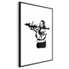 Artgeist Plakatas - Banksy Mona Lisa with Rocket Launcher