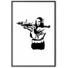 Artgeist Plakatas - Banksy Mona Lisa with Rocket Launcher