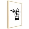 Artgeist Plakatas - Banksy Mona Lisa with Rocket Launcher