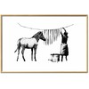 Artgeist Plakatas - Banksy: Zebra Washing