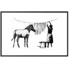 Artgeist Plakatas - Banksy: Zebra Washing