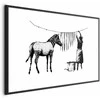 Artgeist Plakatas - Banksy: Zebra Washing