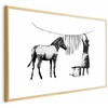 Artgeist Plakatas - Banksy: Zebra Washing