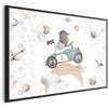 Artgeist Plakatas - Bear in a Race Car