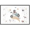 Artgeist Plakatas - Bear in a Race Car