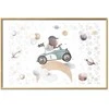 Artgeist Plakatas - Bear in a Race Car