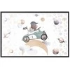 Artgeist Plakatas - Bear in a Race Car
