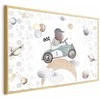 Artgeist Plakatas - Bear in a Race Car