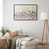 Artgeist Plakatas - Birds by the Lake - herons painted in watercolor in a delicate, pilka-pink palette