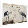 Artgeist Plakatas - Birds from an Old Engraving - vintage-style illustration of a heron and a crane