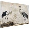 Artgeist Plakatas - Birds from an Old Engraving - vintage-style illustration of a heron and a crane