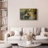 Artgeist Plakatas - Boat crossing - painting of two women sailing a boat on a river